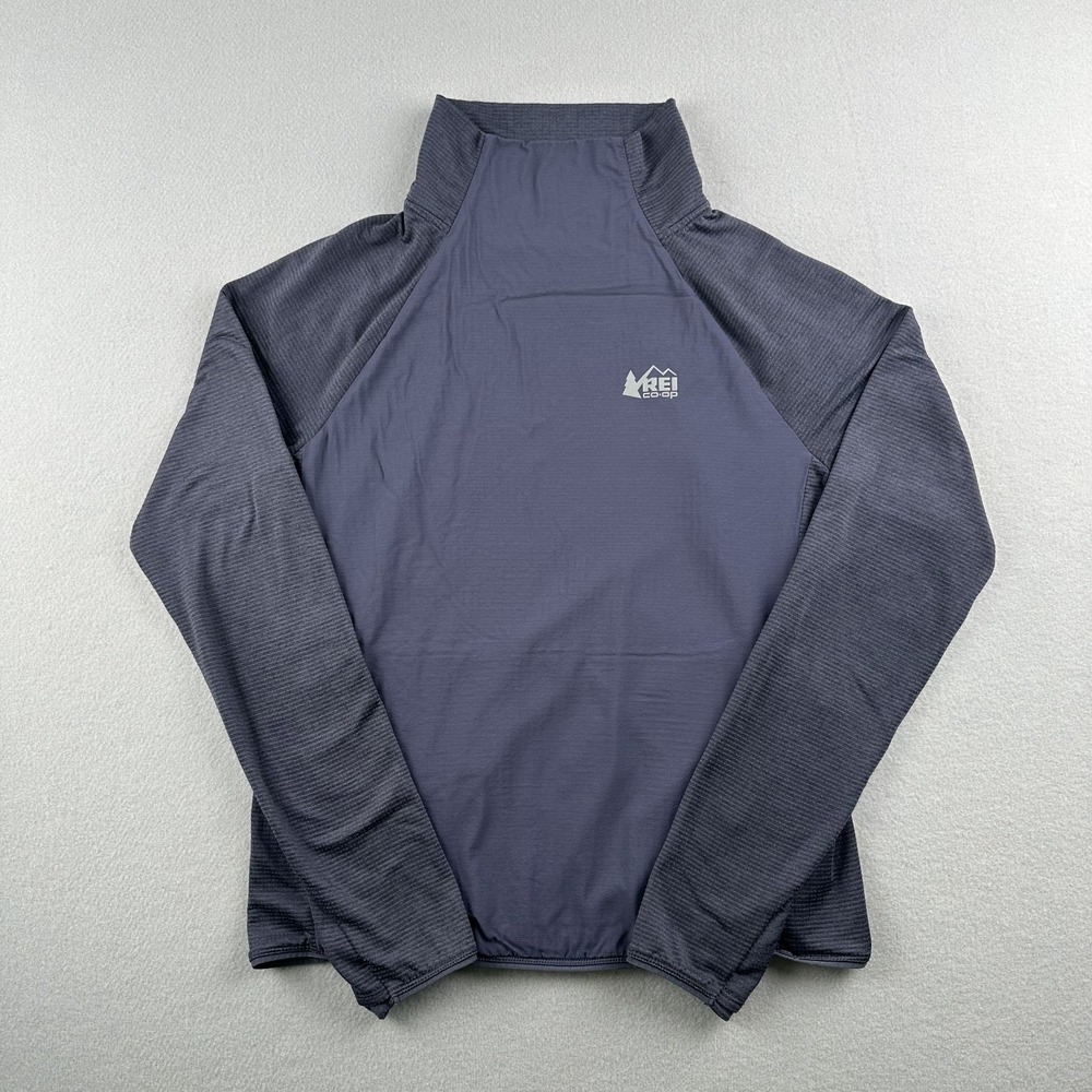 REI Co-op Active Pursuits Insulated Pullover Long Sleeve Top Size XS Blue Gray